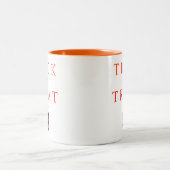 Spooky Trick oder Jack-o'-Laterne Halloween behand Zweifarbige Tasse (Mittel)