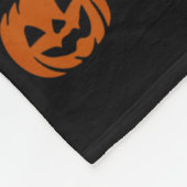 Spooky Trick oder Trauma Skeleton Pumpkin Hallowee Fleecedecke (Ecke)