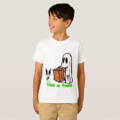 Spooky Trick oder Treat Halloween Kinder T - Shirt (Vorne ganz)