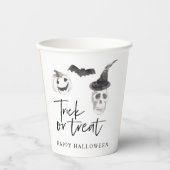 Spooky Trick oder Treat | HALLOWEEN-PARTY Pappbecher (Vorderseite)