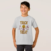 Spooky Trick or Treat Halloween - ghosts & pumpkin T-Shirt (Vorne ganz)