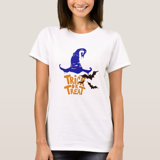 Spooky Trick or Treat Shirt - Halloween Hexe (Vorderseite)