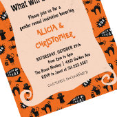 Spooky Trick und Leckerei Halloween Gender-Enthüll Einladung