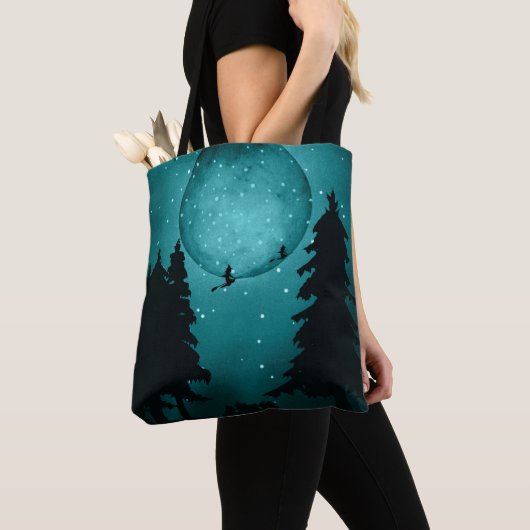 SPOOKY TURQUOISE & SCHWARZE HALLOWEEN WITCHES & MO TASCHE (Von Nahem)