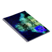 Spooky Twilight Forest Halloween Notizblock (Rechte Seite)