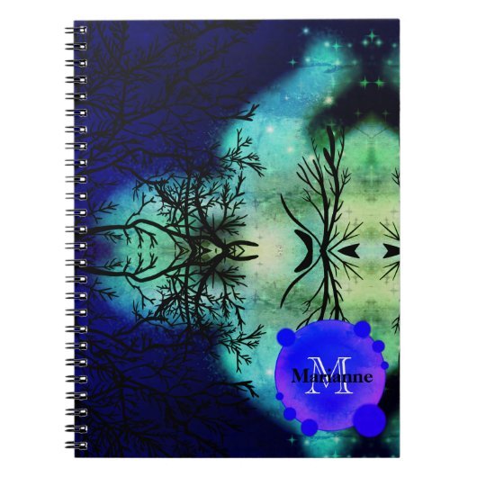 Spooky Twilight Forest Halloween Notizblock (Vorderseite)