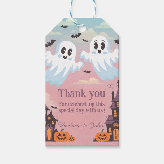 Spooky Twins Fvor Tags Geschenkanhänger (Vorderseite)