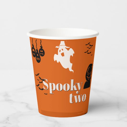 Spooky Two Birthday PAPER CUPS Pappbecher (Vorderseite)