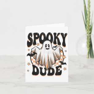 Spooky Typ Groovy Ghost Halloween Kostüm Kinder Bo Karte