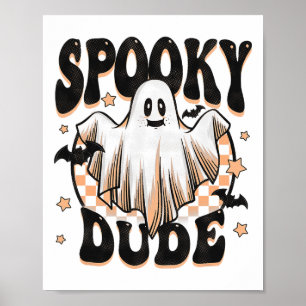 Spooky Typ Groovy Ghost Halloween Kostüm Kinder Bo Poster