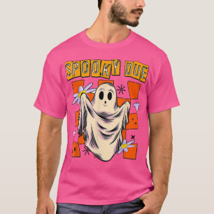 Spooky Typ Halloween Retro Ghost Blumen Hippie Me T-Shirt