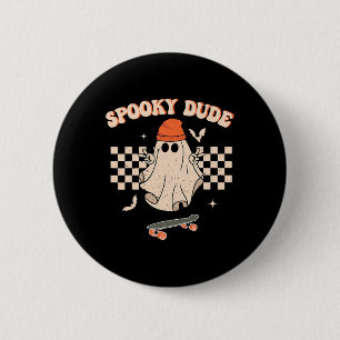 Spooky Typ Kleinkind Retro Groovy Hippie Halloween Button