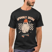 Spooky Typ Kleinkind Retro Groovy Hippie Halloween T-Shirt (Vorderseite)