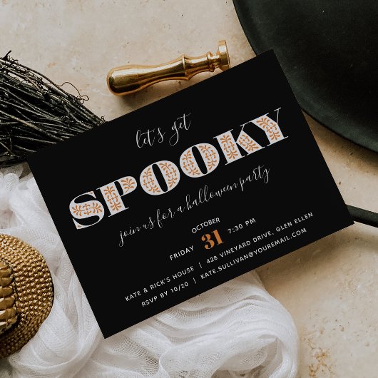 Spooky Type | Einladung von Halloween-Partys