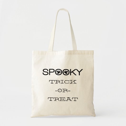 Spooky Typografie Halloween Bag Tragetasche (Vorne)