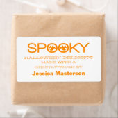 Spooky Typografie Halloween Baking Labels (Insitu)
