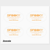 Spooky Typografie Halloween Baking Stickers (Blatt)