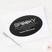 Spooky Typografie Halloween Baking Stickers (Umschlag)