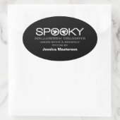 Spooky Typografie Halloween Baking Stickers (Tasche)