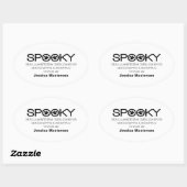 Spooky Typografie Halloween Baking Stickers (Blatt)