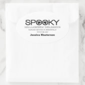 Spooky Typografie Halloween Baking Stickers (Tasche)