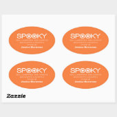 Spooky Typografie Halloween Baking Stickers (Blatt)