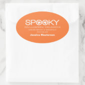 Spooky Typografie Halloween Baking Stickers (Tasche)