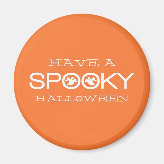 Spooky Typografie Halloween Magnet (Vorne)
