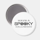 Spooky Typografie Halloween Magnet (Vorderseite/Rückseite)