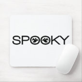 Spooky Typografie Halloween Mousepad (Mit Mouse)