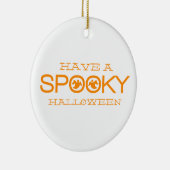 Spooky Typografie Halloween Ornament (Rechts)