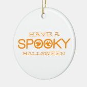 Spooky Typografie Halloween Ornament (Links)