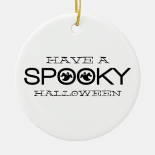 Spooky Typografie Halloween Ornament