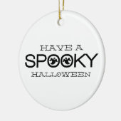 Spooky Typografie Halloween Ornament (Links)