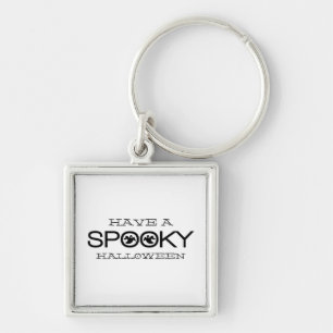 Spooky Typografie Halloween Premium-Schlüsselanhän Schlüsselanhänger