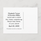 Spooky Typografie Halloween Save the Date Postkart Ankündigungspostkarte (Rückseite)