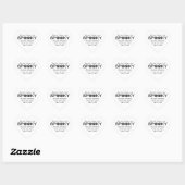 Spooky Typografie Halloween Save the Date Stickers (Blatt)