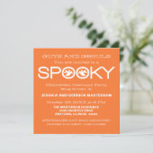 Spooky Typografy Halloween-Party Einladung (Stehend Vorderseite)