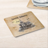 Spooky und Beängstigendes Halloween-Party im Spuk  Rechteckiger Pappuntersetzer (angewinkelt)