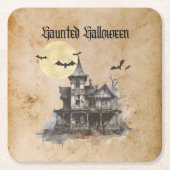 Spooky und Beängstigendes Halloween-Party im Spuk  Rechteckiger Pappuntersetzer (Vorderseite)