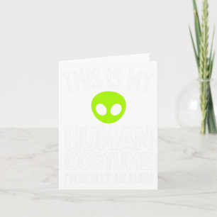 Spooky und Feral Halloween Niedlicher Geist-Raccoo Karte