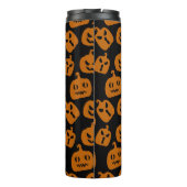 Spooky und Lächeln Pumpkin Thermal Tumbler Thermosbecher (Rückseite)