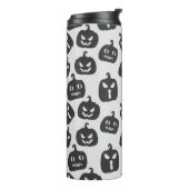 Spooky und Lächeln Pumpkin Thermal Tumbler Thermosbecher (Nach links gedreht)