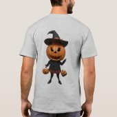Spooky und Niedlich: Ein Kürbiser T - Shirt (Rückseite)