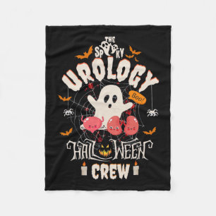 Spooky Urologie Halloween Crew Niedlich Ghost Nurs Fleecedecke