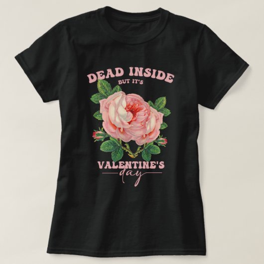 Spooky Valentine Rose, Pastel Goth T-Shirt (Design vorne)