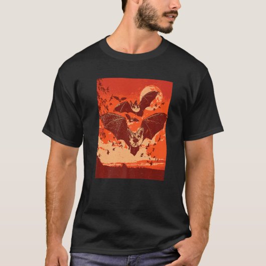 Spooky Vampire Bats T-Shirt (Vorderseite)