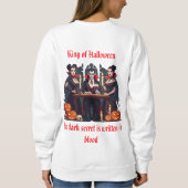 🎃 Spooky Vampire Halloween White Sweatshirt 🧛 (Rückseite)