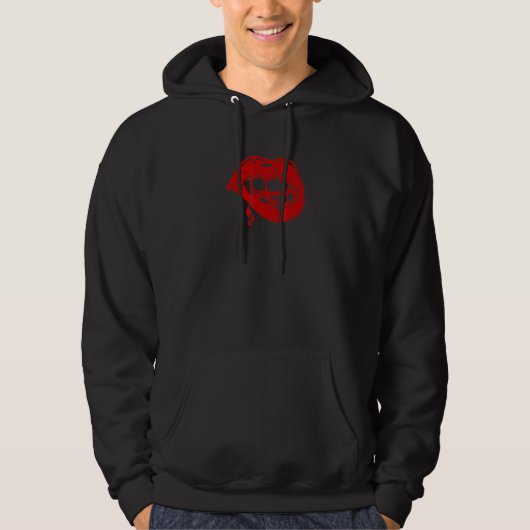 Spooky Vampire Lips Simple Halloween Costume Scary Hoodie (Vorderseite)