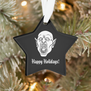 Spooky Vampire oder Dracula Horror Ornament